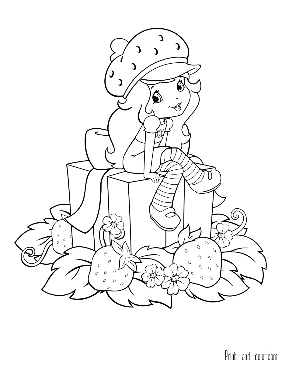 Strawberry Shortcake Coloring Pages | Print And Color for Free Printable Strawberry Shortcake Coloring Pages