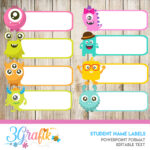 Student Name Labels   Printable With Name Label Printable