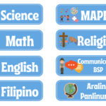 Subject Labels Printable (Ready For School)Hr Stef Javier Throughout Subjects Label Printable