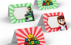 Super Mario Party Food Labels inside Free Printable Super Mario Party Food Labels