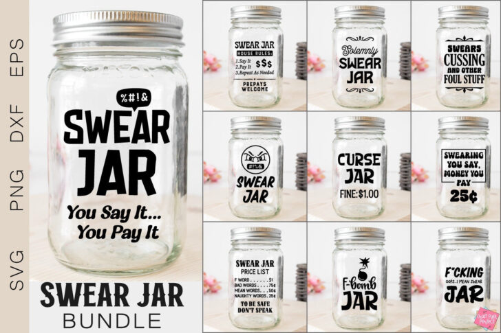 Swear Jar Label Printable