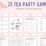 Tea Party Games | Tea Party Games Adults Kids Toddler | Tea Party Within Free Printable Tea Party Games For Adults