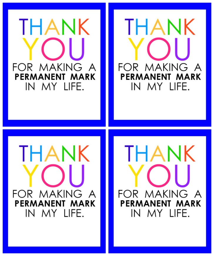 Teacher Appreciation Printable Labels