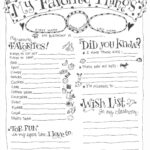 Teacher Favorite Things Questionnaire Printable | Skip To My Lou Intended For Free Printable Teacher Appreciation Questionnaire