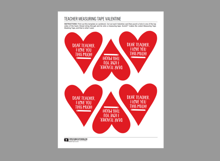 Free Printable Valentines Cards For Teachers