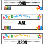 Teacher'S Printable Name Tags: Fun Labels For Todd & Preschool For Preschool Name Labels Printable