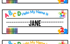 Teacher'S Printable Name Tags: Fun Labels For Todd &amp; Preschool for Preschool Name Labels Printable