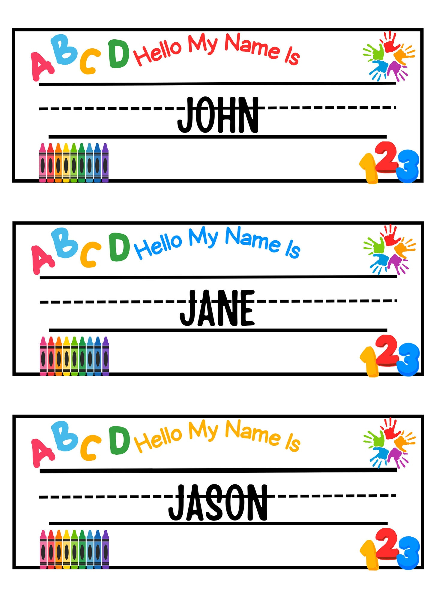 Teacher&amp;#039;S Printable Name Tags: Fun Labels For Todd &amp;amp; Preschool for Preschool Name Labels Printable