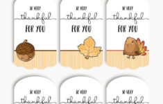 Thankful For You Tags| Free Printable Tags For Thanksgiving Gifts with Thanksgiving Labels Free Printable