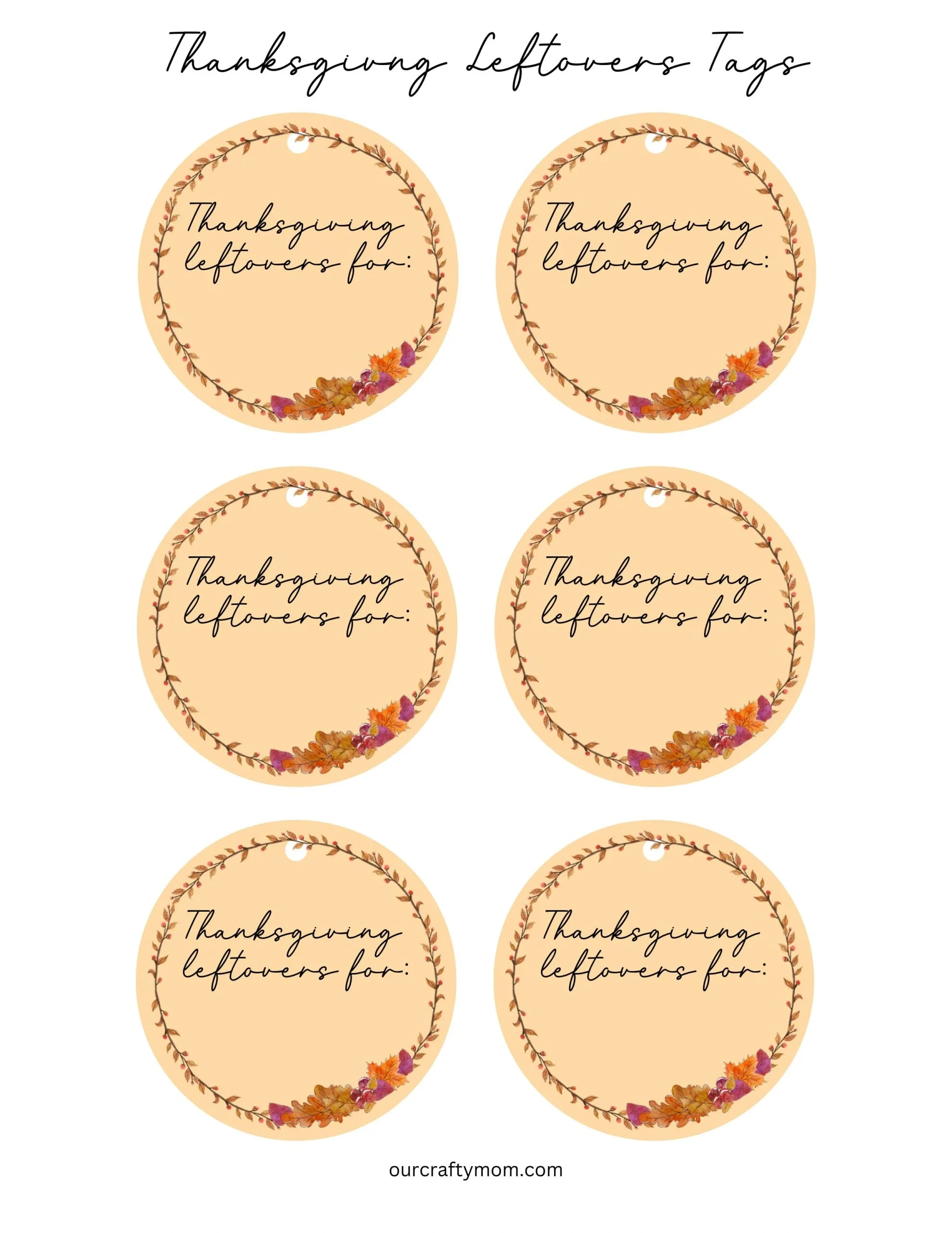 Thanksgiving Gift Tags - 4 Free Printable Designs inside Thanksgiving Labels Free Printable