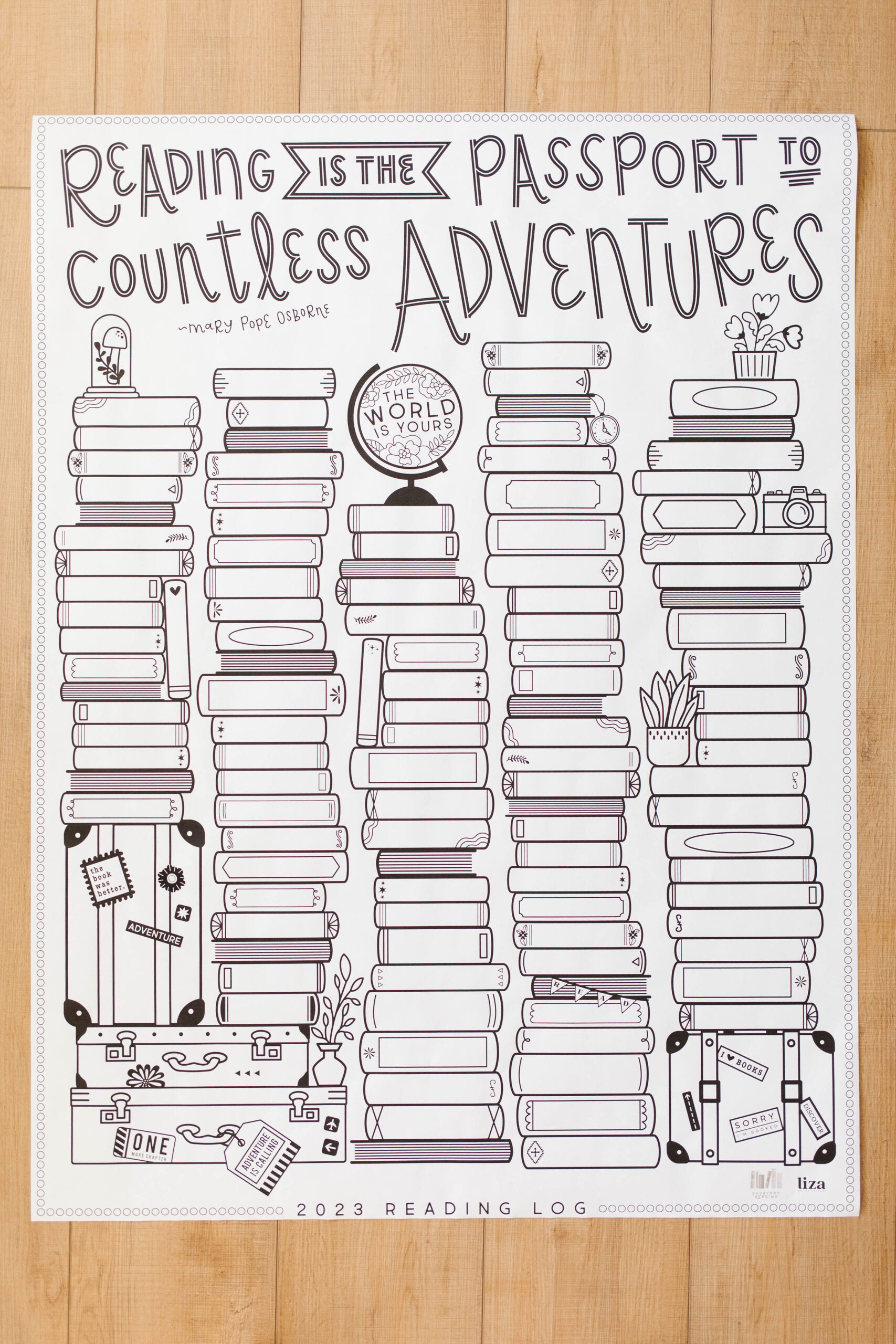 The 2023 Printable Reading Log - Everyday Reading in Free Printable Reading Log For Adults