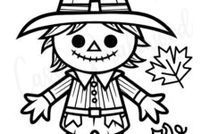 The Best Scarecrow Coloring Pages - Cassie Smallwood for Free Printable Scarecrow Coloring Pages