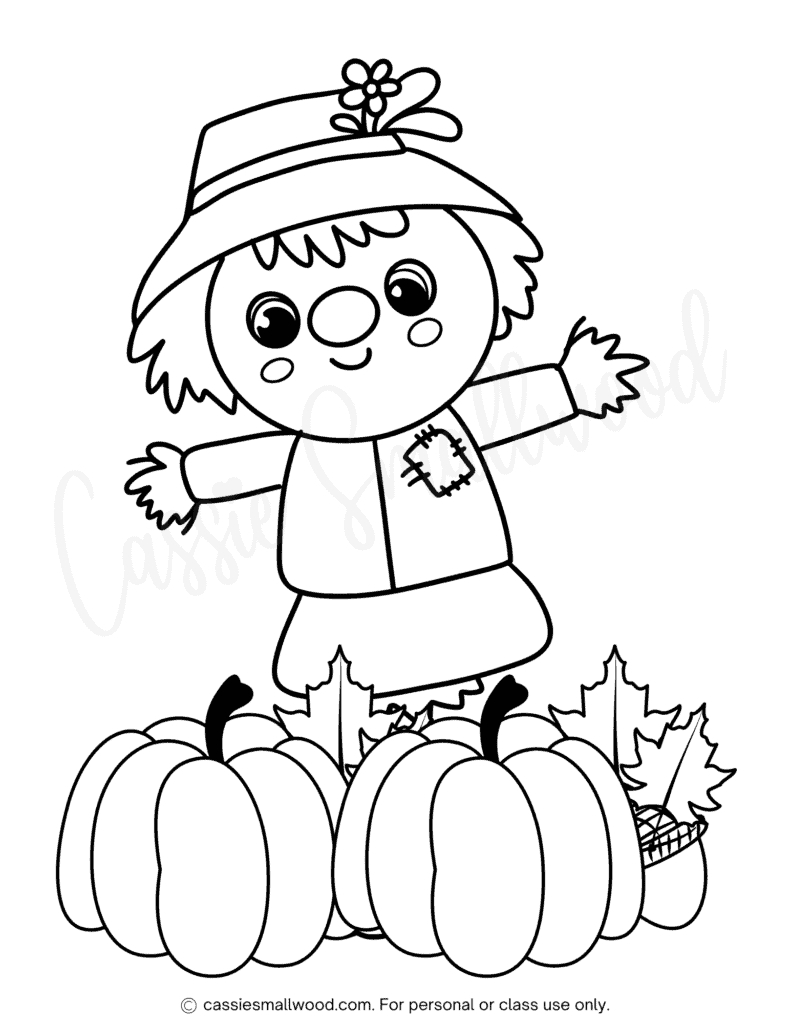 The Best Scarecrow Coloring Pages - Cassie Smallwood in Free Printable Scarecrow Coloring Pages