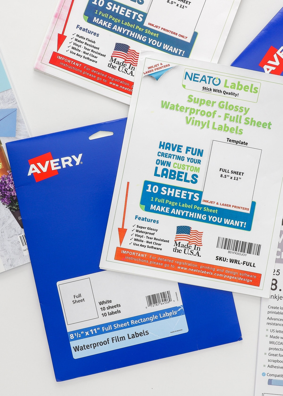 The Best Waterproof Sticker Papers For Making Labels &amp;amp; Decals with regard to Waterproof Printable Label