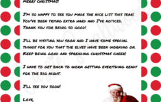 The Cutest Letters From Santa - Cassie Smallwood in Free Printable From Santa Letter