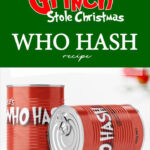 The Grinch; Who Hash With Who Hash Printable Label