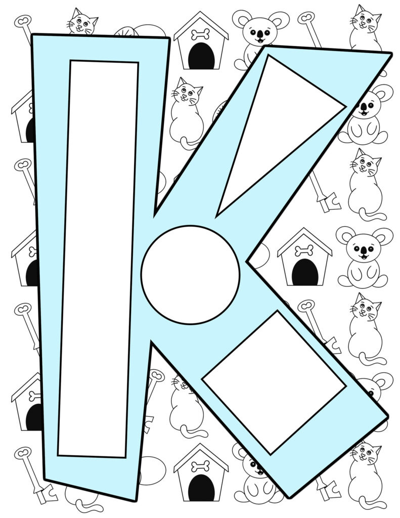 The Letter K Craft For Preschool! (With Free Printable Cutouts throughout Free Printable Letter K Crafts
