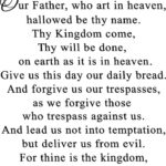 The Lord Prayer   12 Free Pdf Printables | Printablee Pertaining To Free Printable The Lords Prayer
