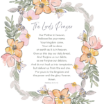 The Lord'S Prayer Printable Pdf   Free Bible Wall Art   Kindly With Free Printable The Lords Prayer