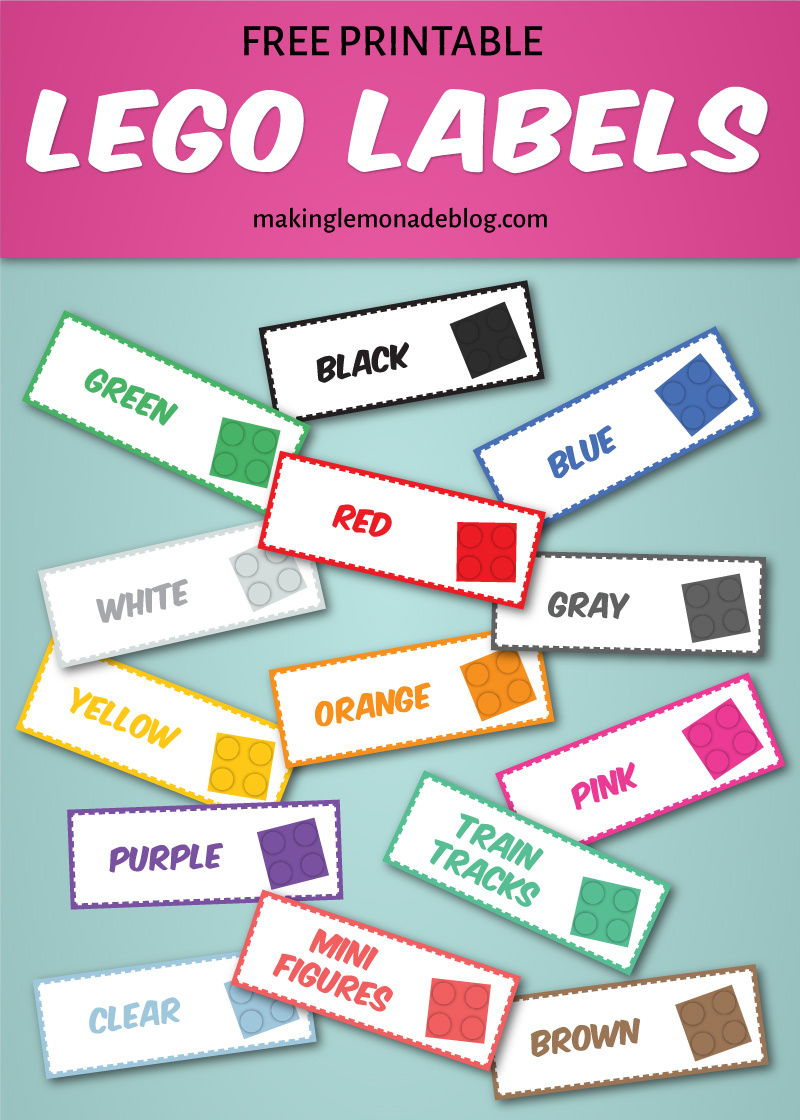 The Magical Lego Organizing Solution &amp;amp; Free Printable Labels with Printable Lego Sorting Labels