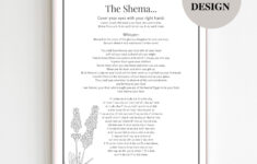 The Shema Prayer In English With Hebrew Transliteration, Printable in Free Printable Shema Prayer In English