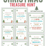 The Ultimate Christmas Treasure Hunt + Free Printable For Free Printable Christmas Scavenger Hunt