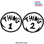 Thing 1 And Thing 2 Decorations   Etsy Canada Within Thing 1 Thing 2 Label Printable