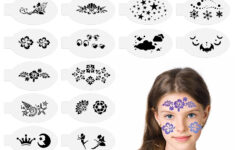 Thinp Reusable Face Painting Stencils - 20 Piece Set For India | Ubuy within Free Printable Face Painting Stencils