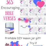 This Printable Diy Kit Of 365 Encouraging Bible Verses Is With Free Printable 365 Bible Verses Printable