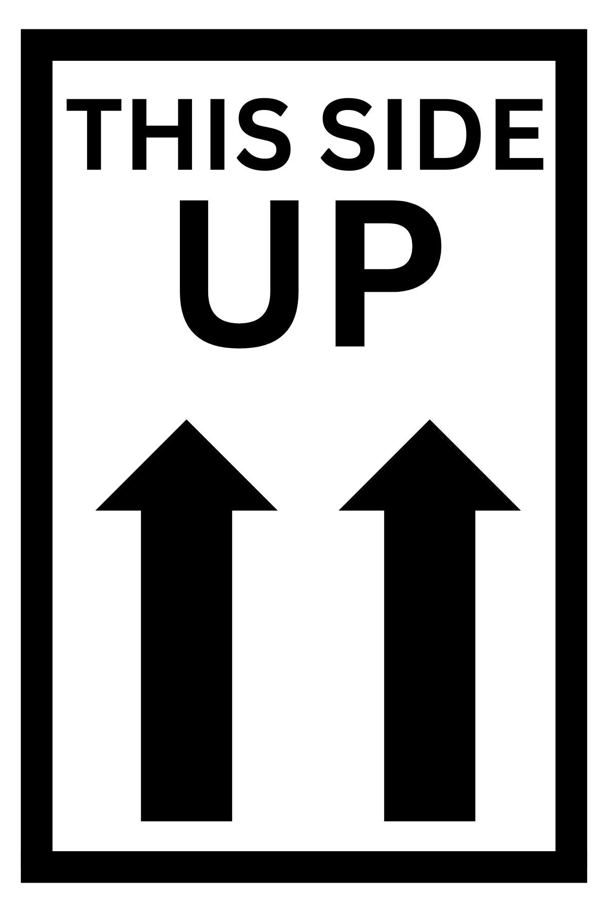 This Side Up 4&amp;quot;X6&amp;quot; Printable Thermal Shipping Label Design - Etsy with This Side Up Label Printable