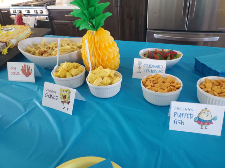 Spongebob Food Labels Free Printable