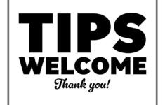 Tip Jar Signs - 12 Free Printables | Printabulls regarding Free Printable Tip Jar Label