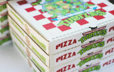 Tmnt 4Th Birthday with Printable Ninja Turtle Pizza Box Label Free