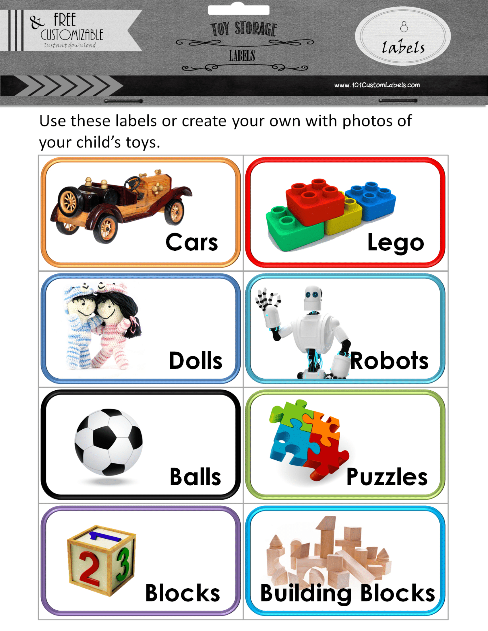 Toy Bin Labels | Create Toy Labels With Photos And Print At Home inside Toy Labels Free Printable