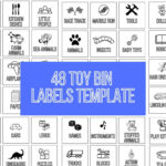 Toy Bin Storage Labels, Editable Toy Bin Storage Labels With Toy Storage Labels Templates