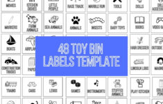 Toy Bin Storage Labels, Editable Toy Bin Storage Labels with Toy Storage Labels Templates