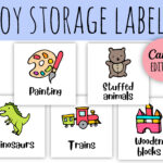 Toy Storage Labels Editable | Printable | Toys Organizer | Toy Pertaining To Toy Storage Labels Templates