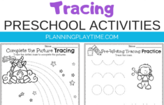 Tracing Worksheets And Activities For Preschool - Planning Playtime with regard to Free Printable Tracing Preschool Worksheets