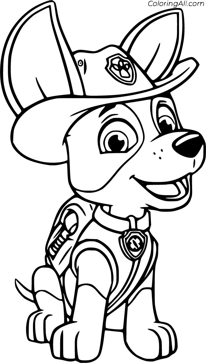 Tracker Paw Patrol Coloring Pages regarding Free Printable Full Size Paw Patrol Coloring Pages