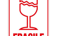 Transpal® Fragile Labels, 108 X 79Mm | Ruffles Packaging regarding Fragile Printable Label
