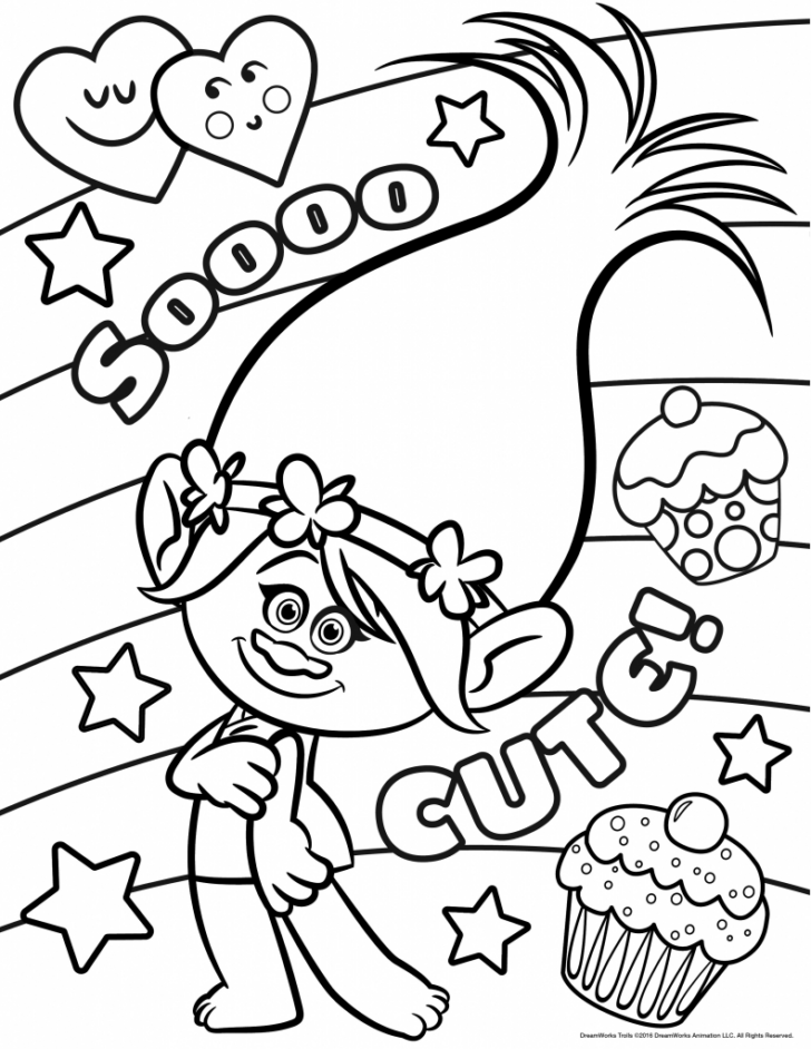 Free Printable Coloring Pages Trolls
