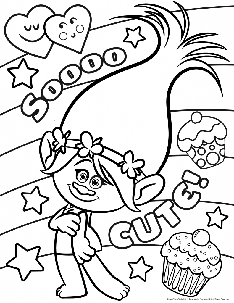 Trolls Movie Coloring Pages - Best Coloring Pages For Kids pertaining to Free Printable Coloring Pages Trolls