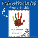 Turkey Handprint Printable   Teaching Mama Throughout Free Printable Turkey Handprint Poem Printable