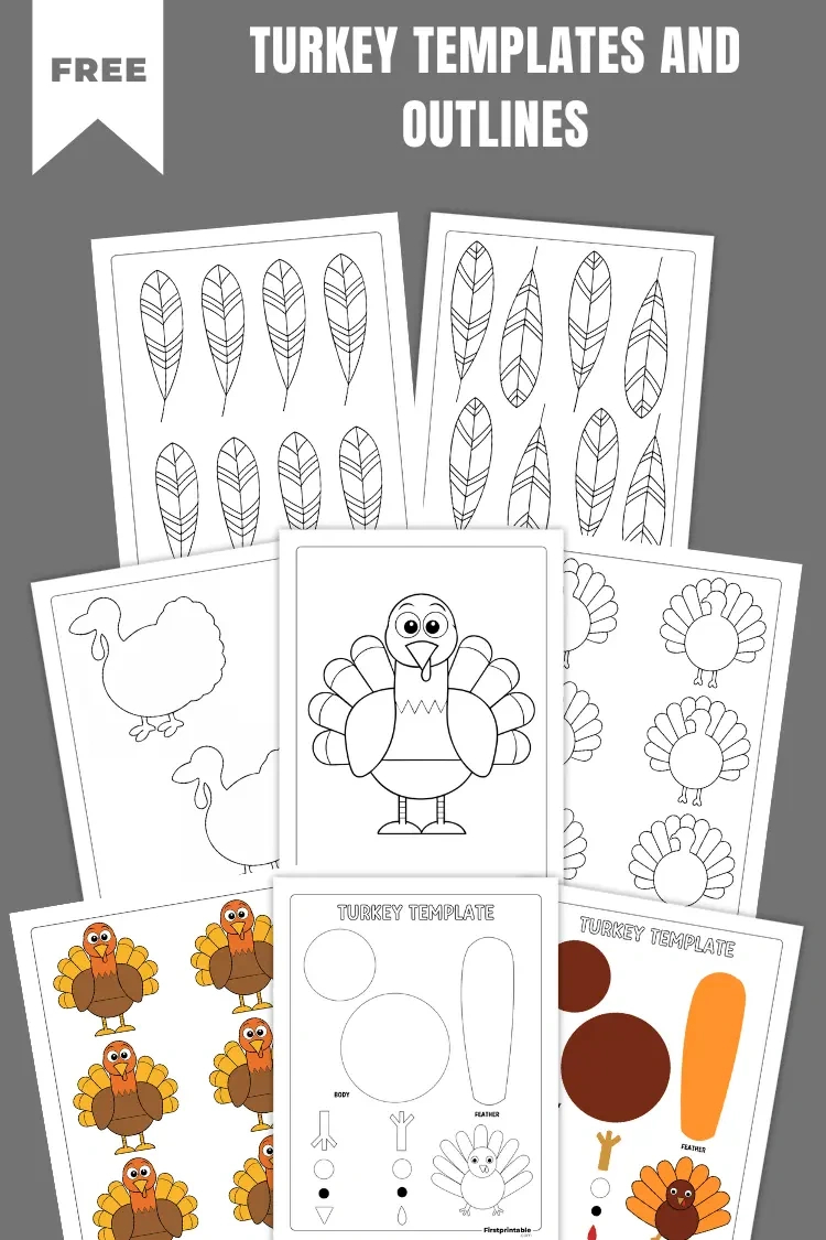 Turkey Templates &amp;amp; Outlines | Free Printable Pdfs for Free Printable Template of a Turkey