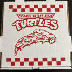 Turtle Pizza Box Birthday Party Pizza Box   Etsy Hong Kong Intended For Printable Ninja Turtle Pizza Box Label Free