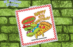 Turtle Pizza Design Turtle Pizza Box Partypizza Party Favor Tag in Printable Ninja Turtle Pizza Box Label Free