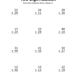Two Digit Addition Worksheets (Printable 2 Digit Problems) – Free With Regard To Free Printable Math Addition Worksheets