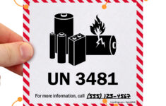 Un 3481 Label – Lithium Battery Labels, 250 Labels/Roll, Sku: Lb-2997 for Un 3481 Label Printable Free