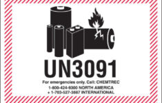 Un3091 Lithium Batteries Labels in Ups Lithium Battery Label Printable