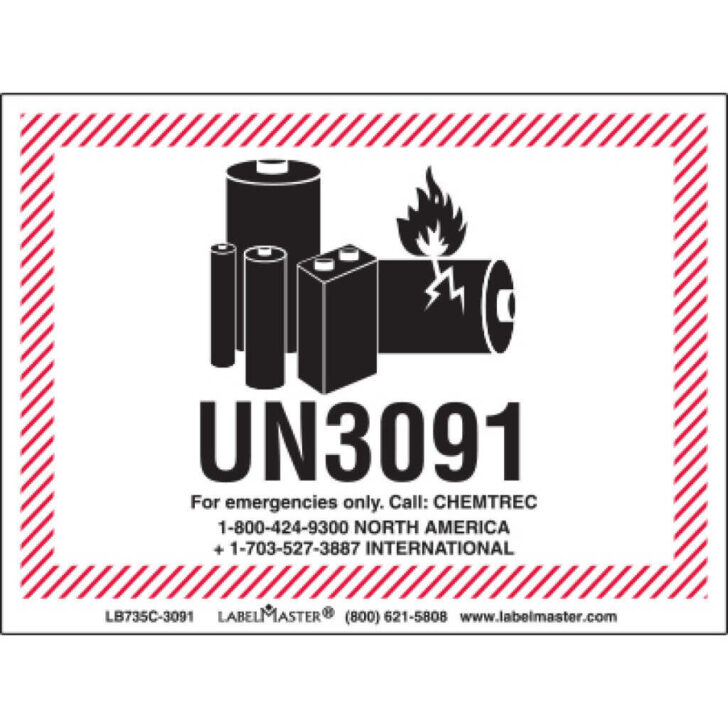 Class 9 Lithium Battery Label Printable